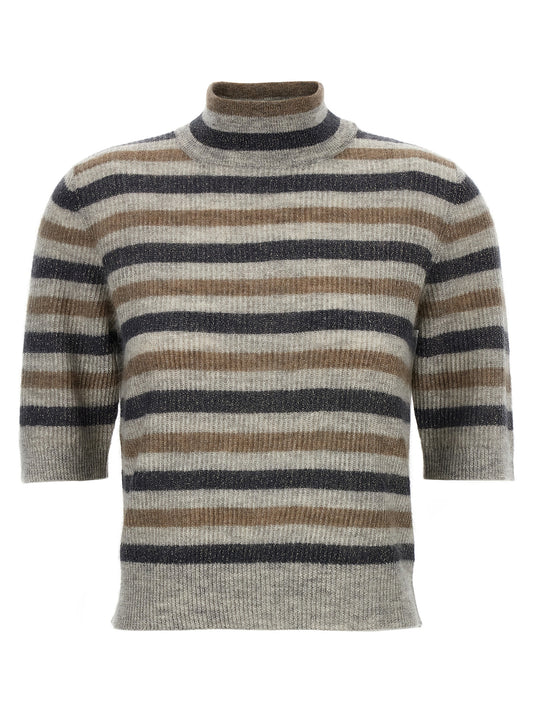 Lurex wool cropped sweater Sweater, cardigans
