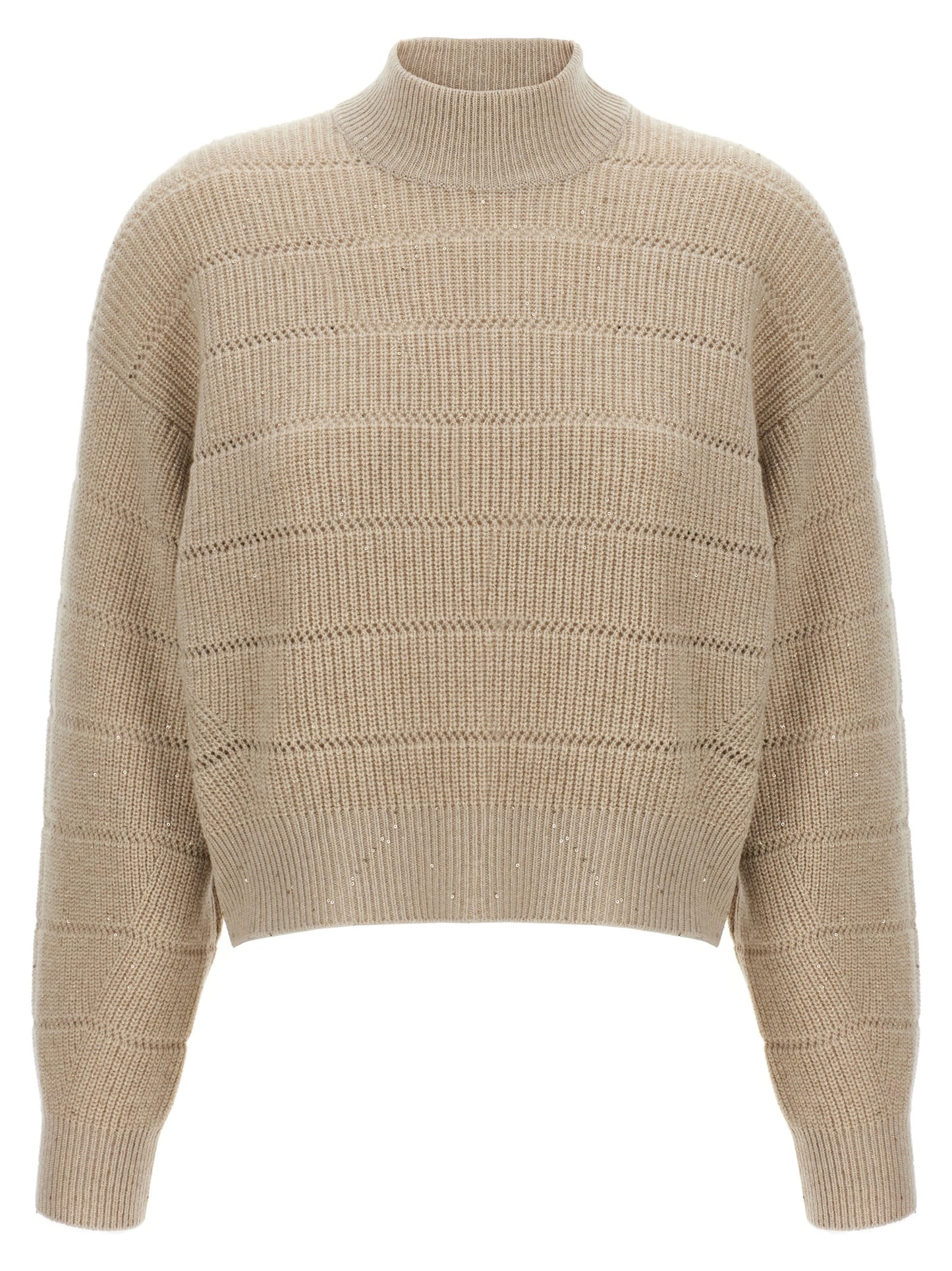 'Rustic Dazzling Net' cropped sweater Sweater, cardigans