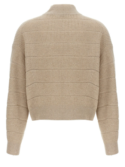 'Rustic Dazzling Net' cropped sweater Sweater, cardigans