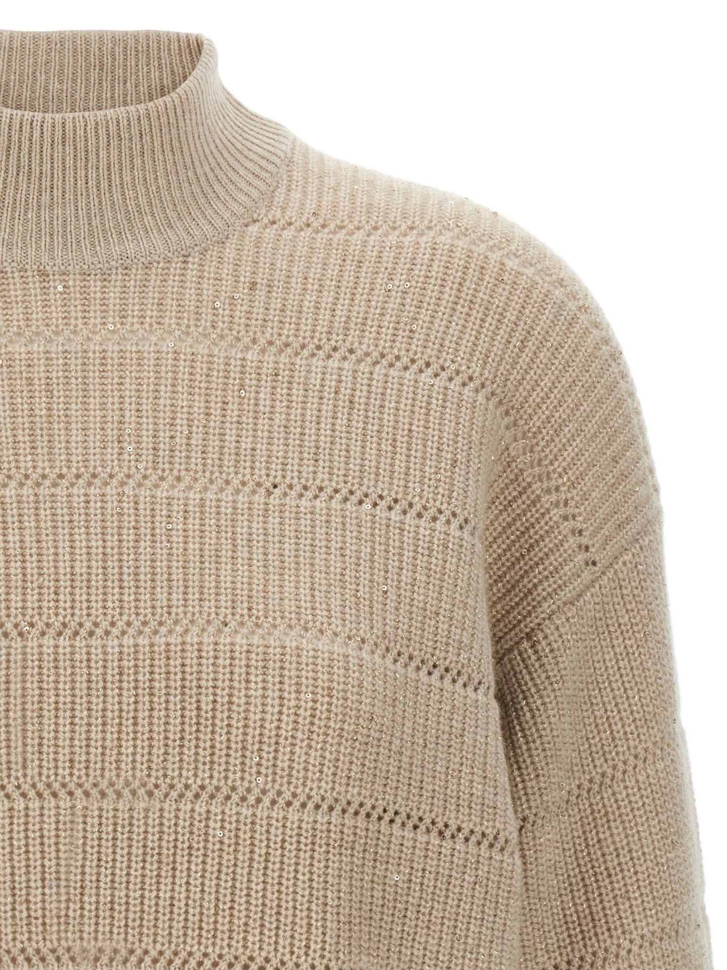 'Rustic Dazzling Net' cropped sweater Sweater, cardigans