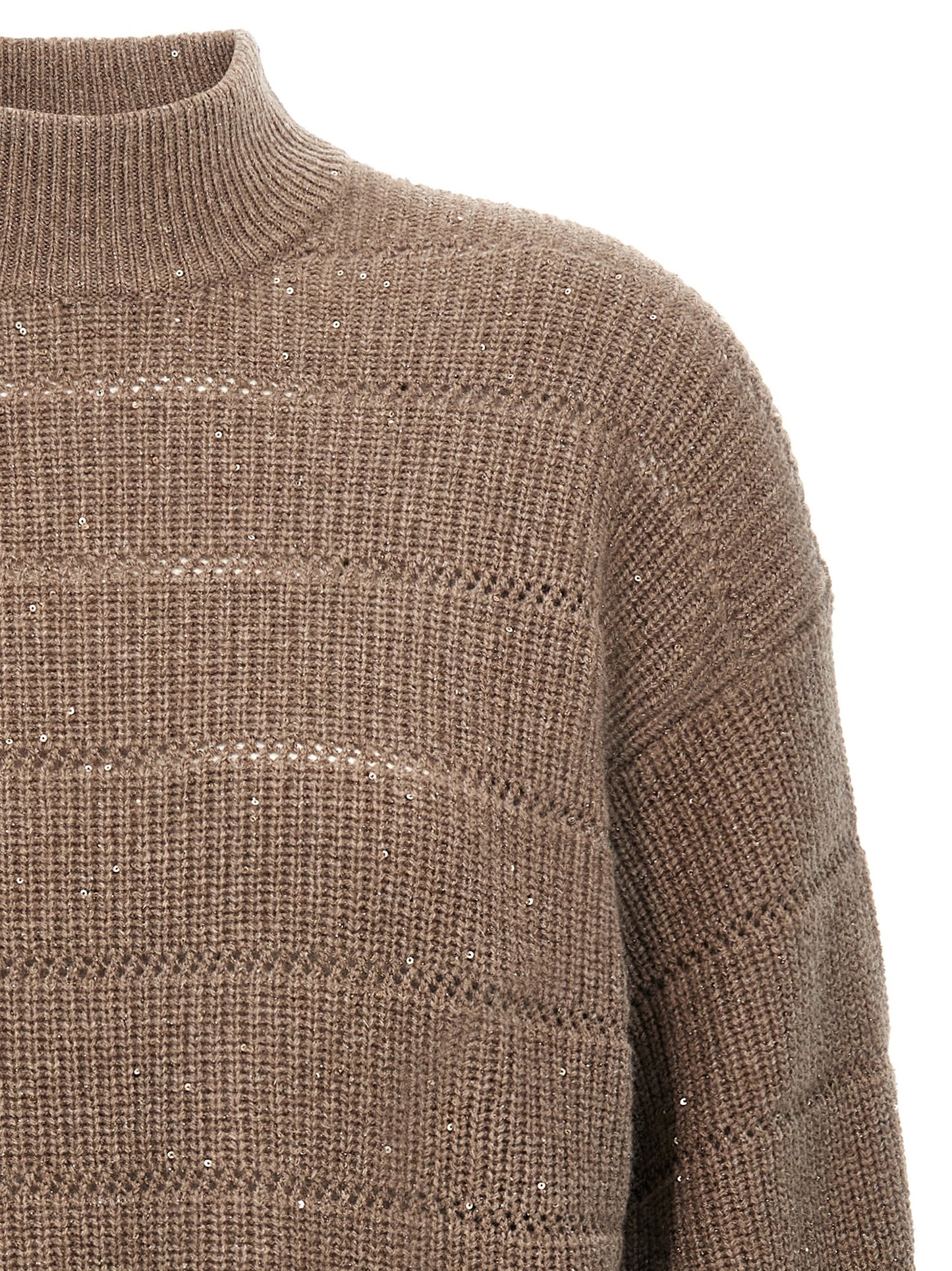 'Rustic Dazzling Net' cropped sweater Sweater, cardigans