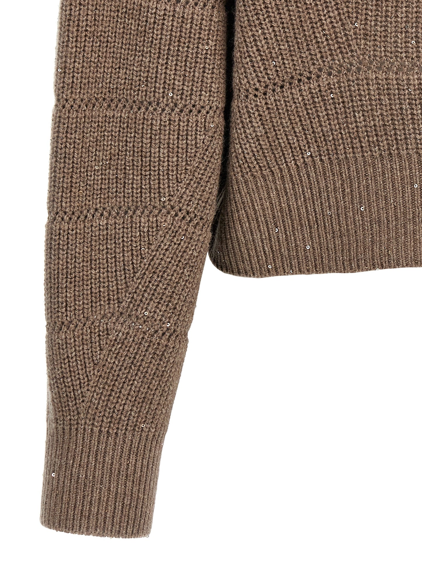 'Rustic Dazzling Net' cropped sweater Sweater, cardigans