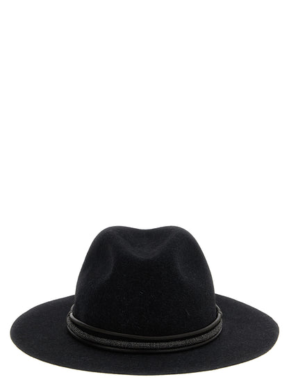 Jewel leather hat Hats