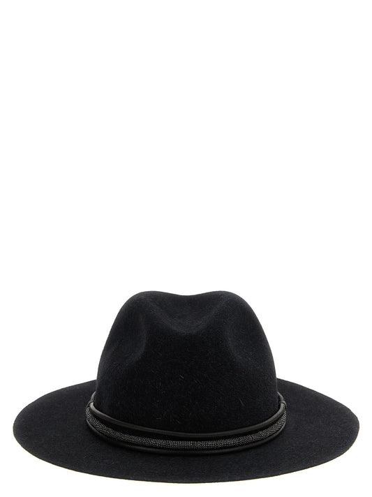 Jewel leather hat Hats