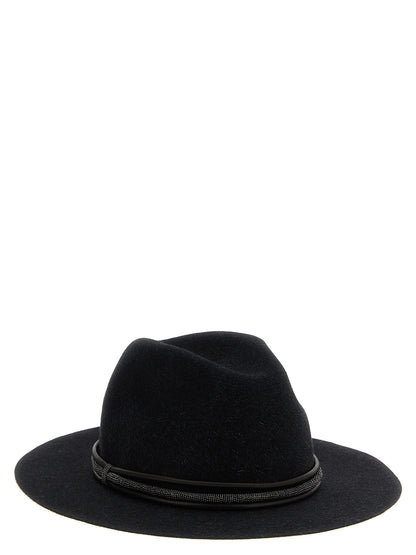 Jewel leather hat Hats