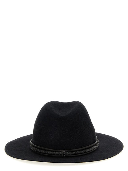 Jewel leather hat Hats