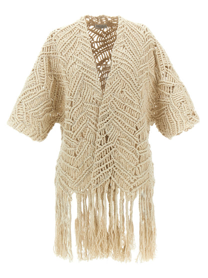 'OPERA Dazzling Macramé' cardigan Sweater, cardigans