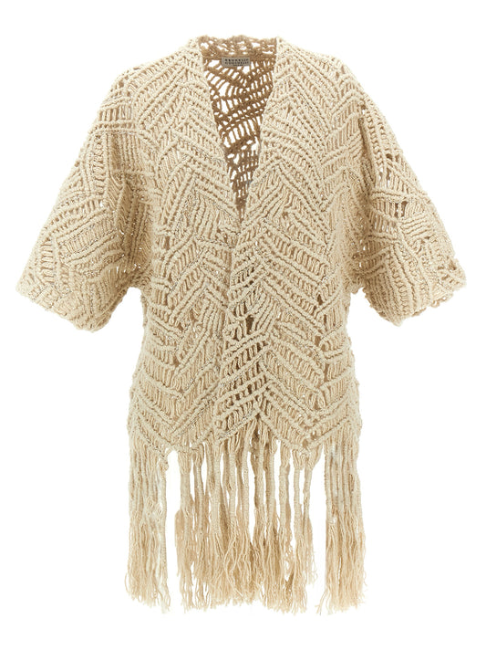 'OPERA Dazzling Macramé' cardigan Sweater, cardigans