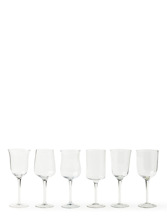 Set 6 Calici Assorted shapes Glasses and bottles