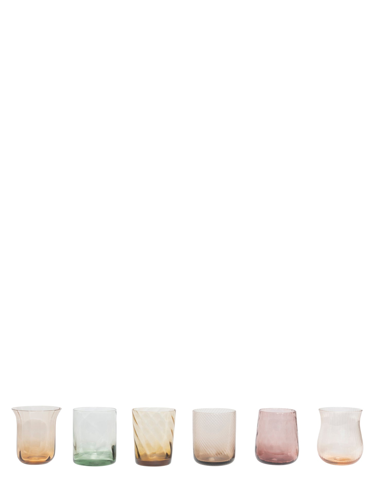Set 6 Tumbler Glasses and bottles