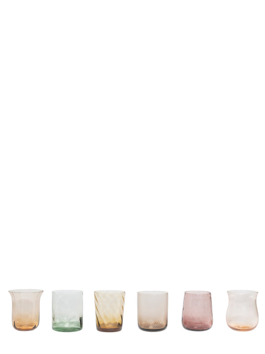 Set 6 Tumbler Glasses and bottles