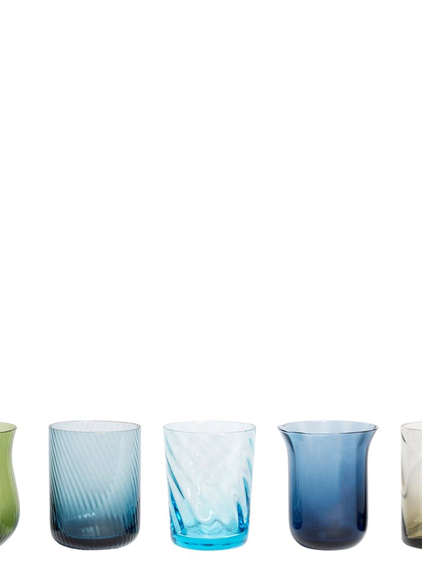 Set 6 Tumbler Glasses and bottles