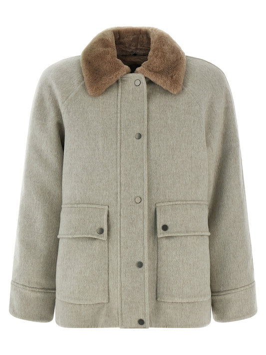 Sheepskin insert jacket Down jacket, Parka, Casual jackets