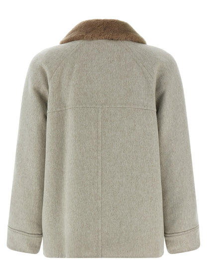 Sheepskin insert jacket Down jacket, Parka, Casual jackets