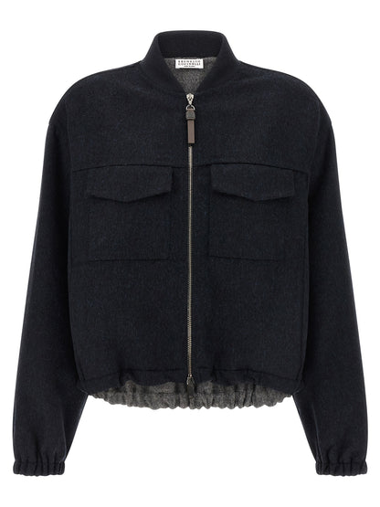 'Shiny Zipper Pull' bomber jacket Down jacket, Parka, Casual jackets