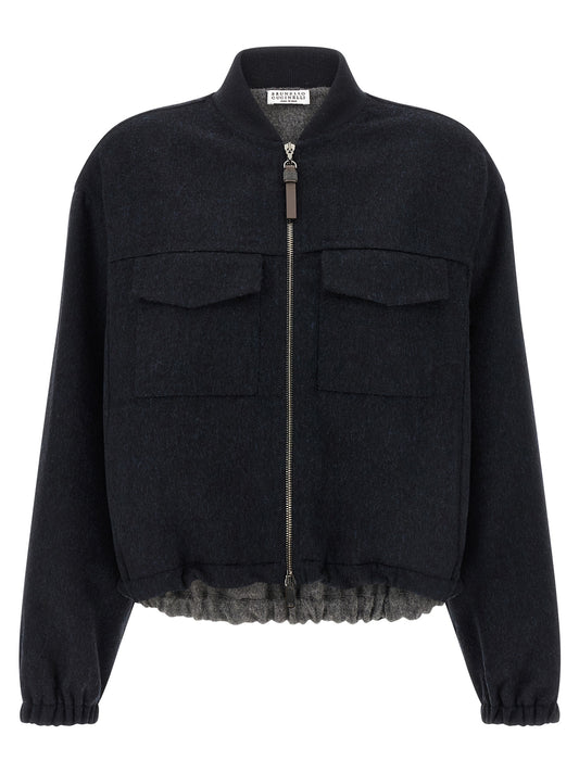 'Shiny Zipper Pull' bomber jacket Down jacket, Parka, Casual jackets