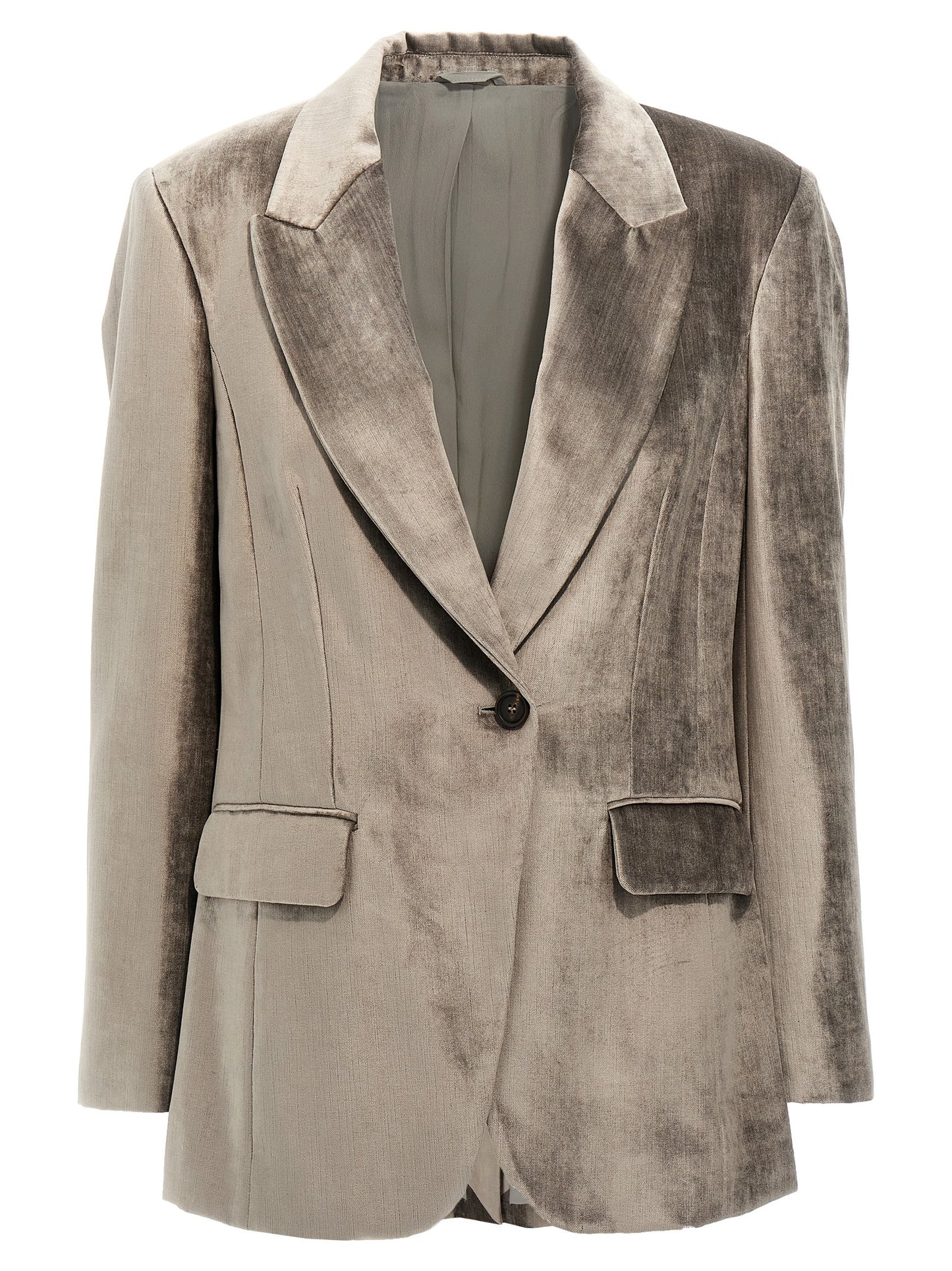 Single-breasted chenille blazer Blazer and Suits