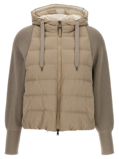 Two-material puffer jacket Casual jackets, parka