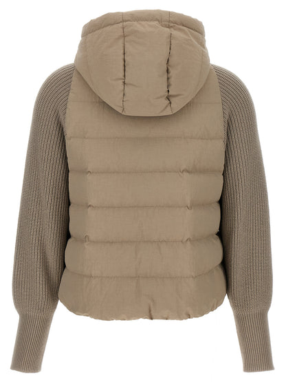 Two-material puffer jacket Casual jackets, parka