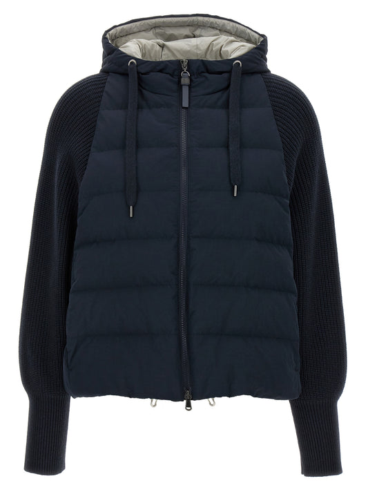Two-material puffer jacket Casual jackets, parka