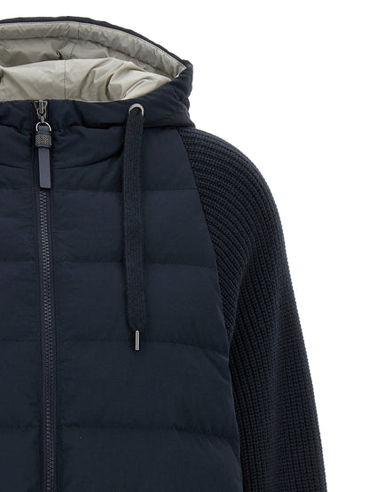 Two-material puffer jacket Casual jackets, parka