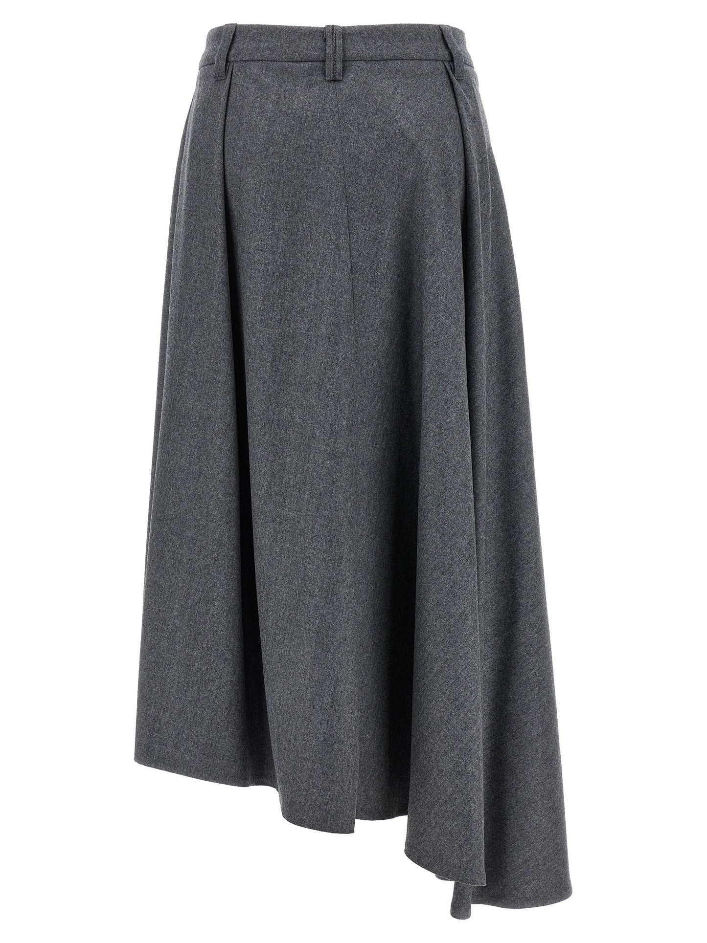 Asymmetrical wool skirt Skirts