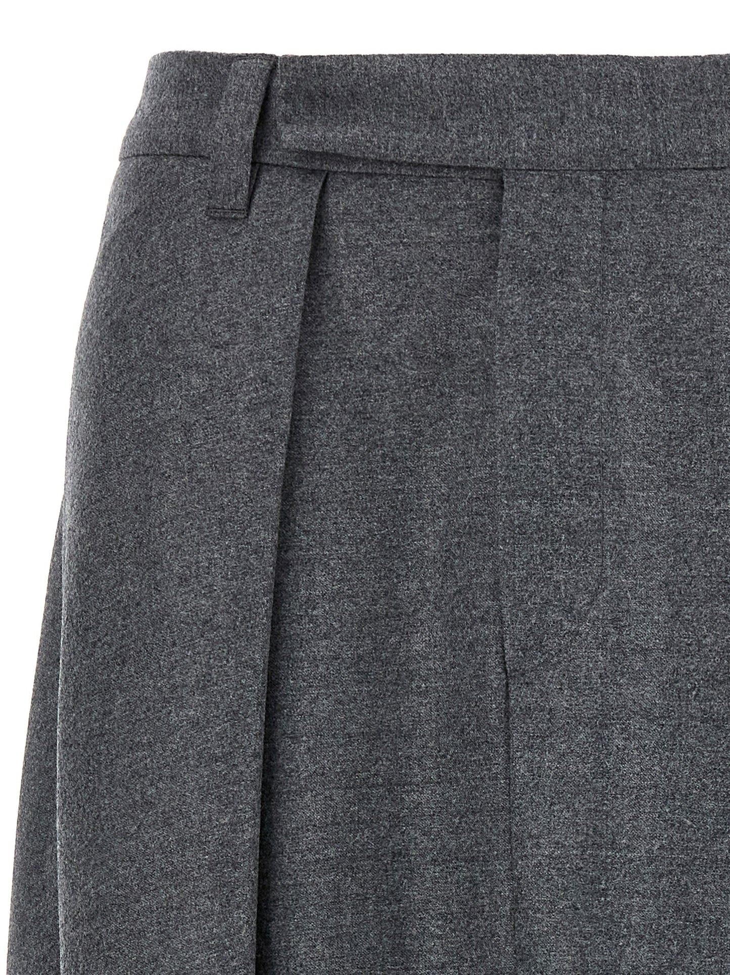 Asymmetrical wool skirt Skirts