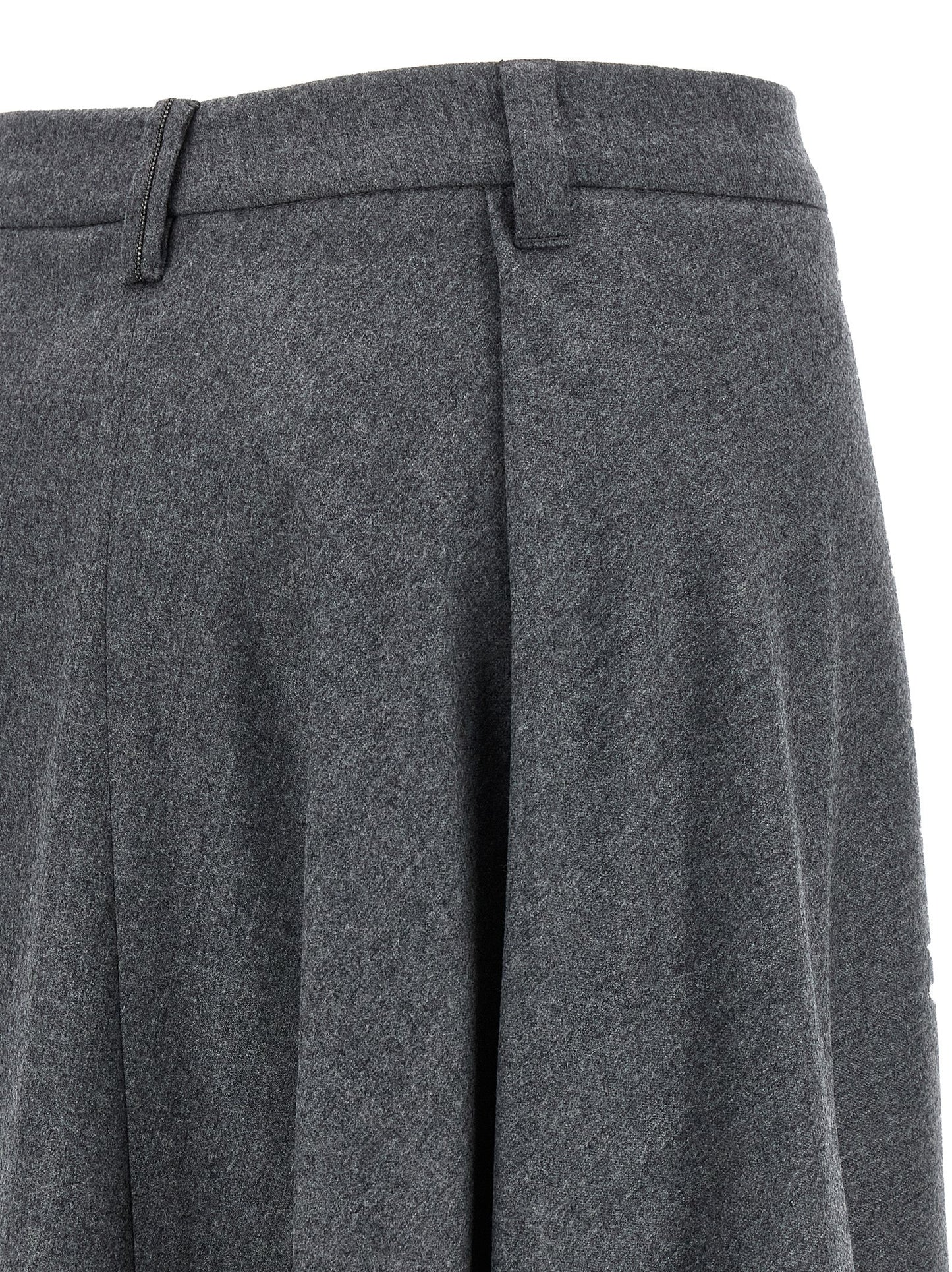 Asymmetrical wool skirt Skirts