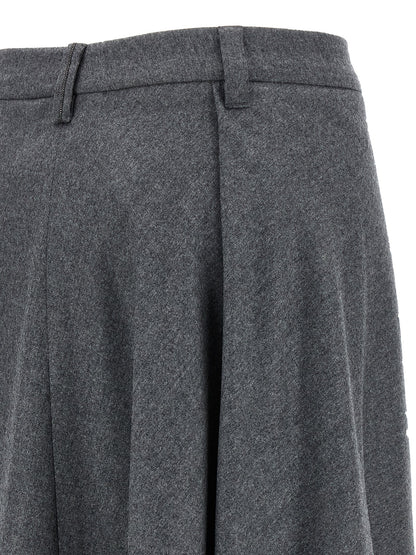 Asymmetrical wool skirt Skirts