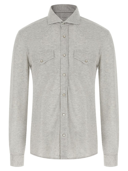 Piqué cotton shirt Shirt, blouse