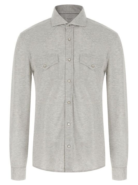 Piqué cotton shirt Shirt, blouse