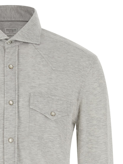 Piqué cotton shirt Shirt, blouse
