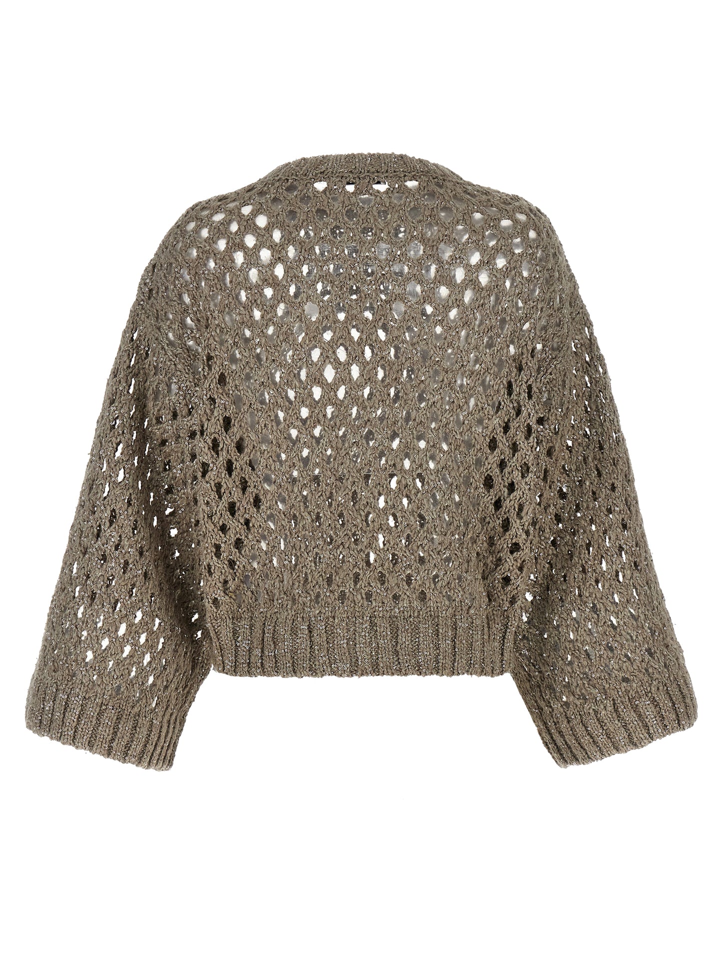 'Rustic Dazzling Net' cropped sweater Sweater, cardigans