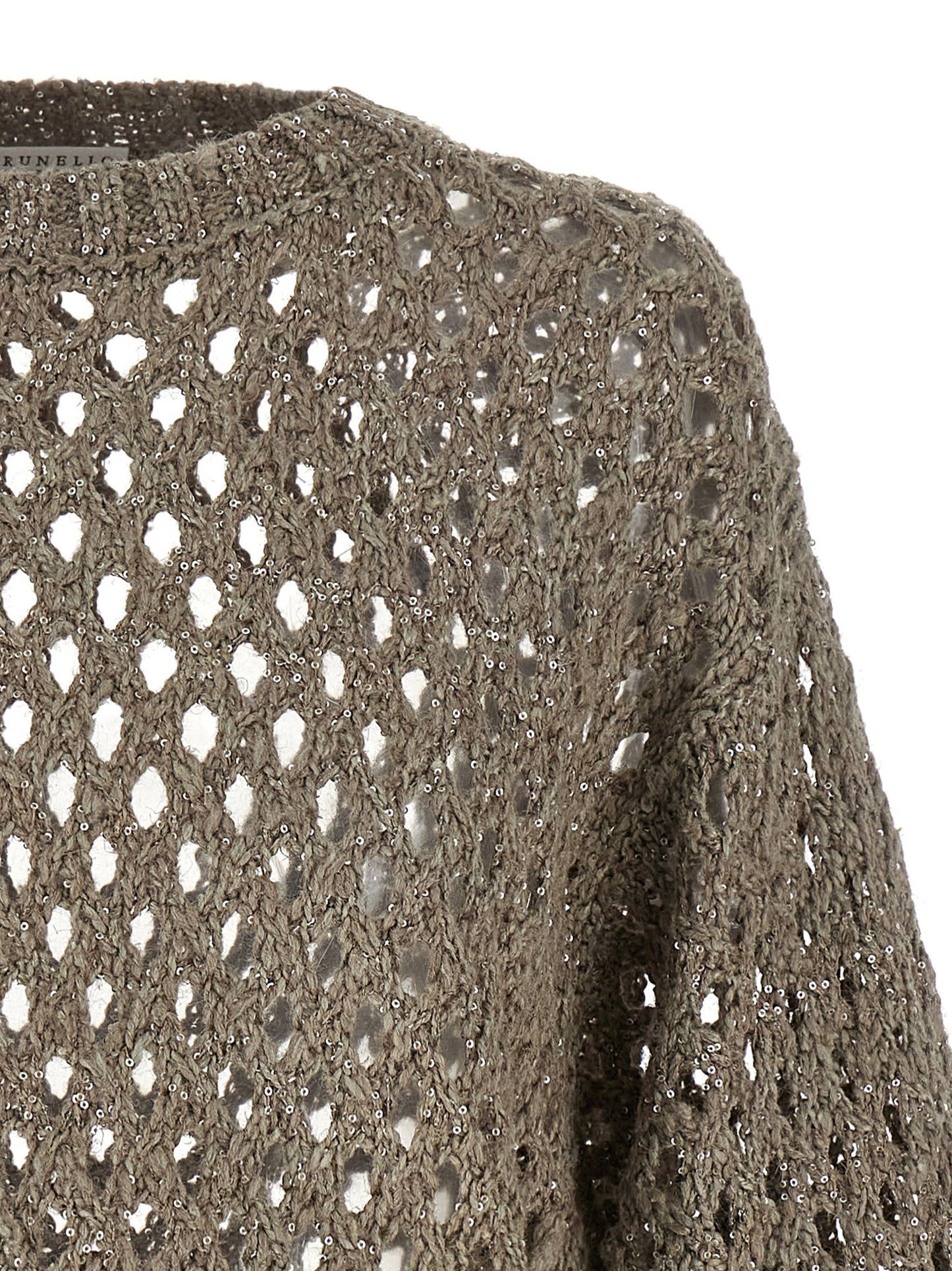 'Rustic Dazzling Net' cropped sweater Sweater, cardigans
