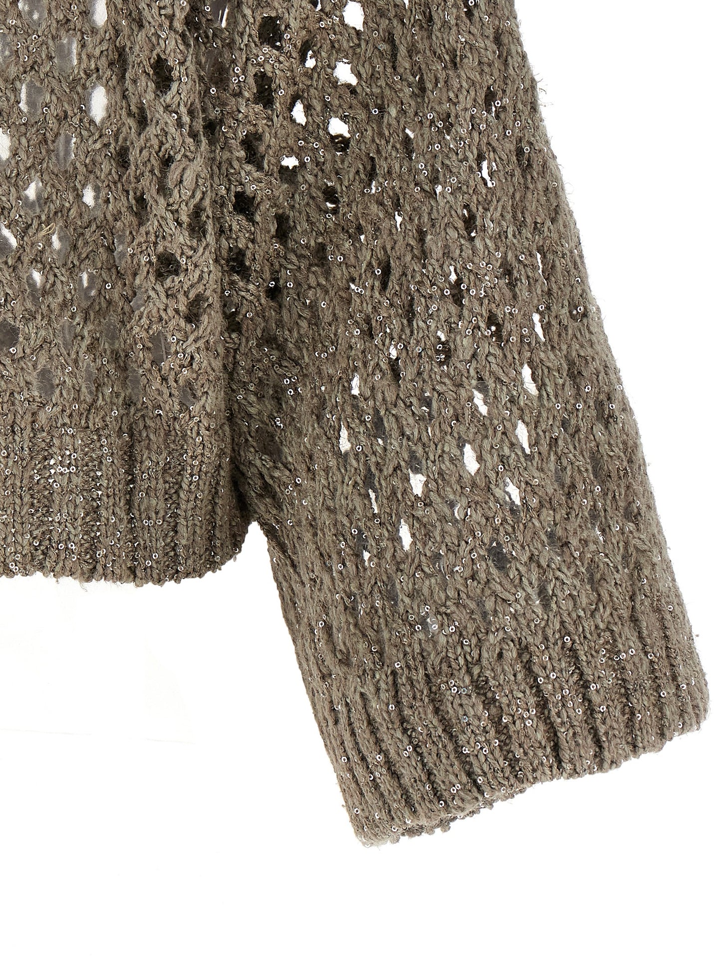 'Rustic Dazzling Net' cropped sweater Sweater, cardigans