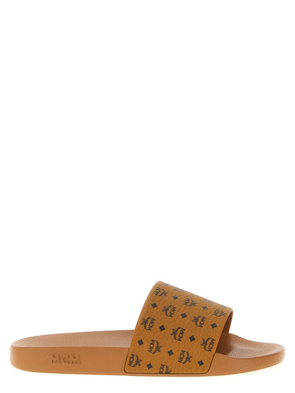 all-over monogram slides Sandals