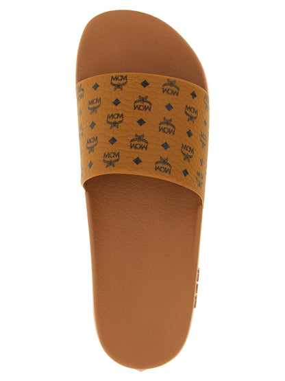 all-over monogram slides Sandals