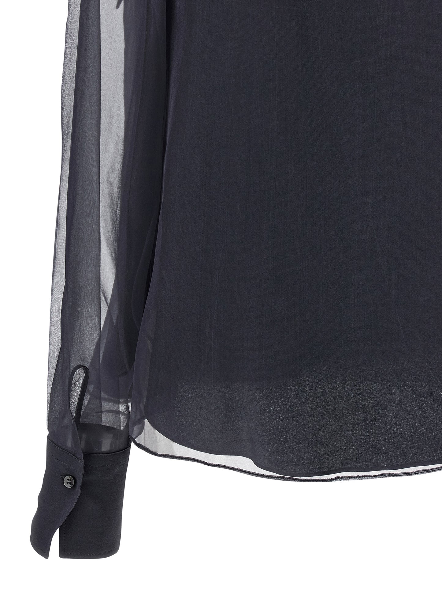 Silk blouse with lavallière Sweater, cardigans