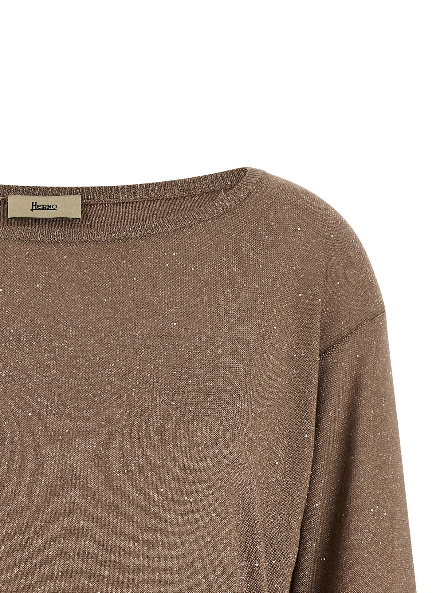 Lamé and sequin yarn sweater Sweater, cardigans