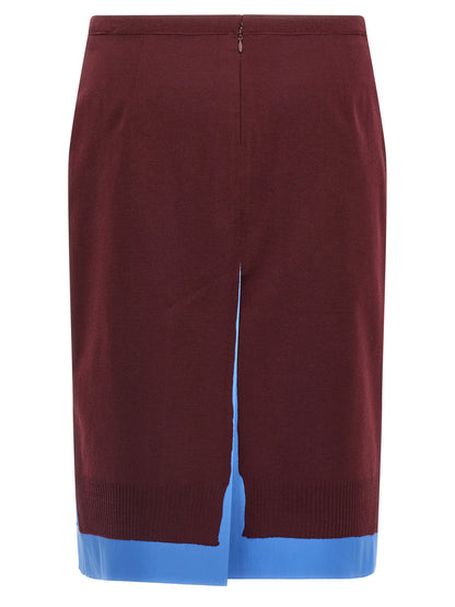 Double layer skirt Skirts