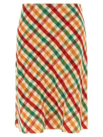 Check skirt Skirts