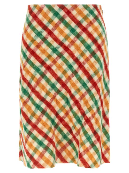 Check skirt Skirts