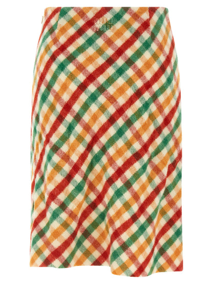 Check skirt Skirts