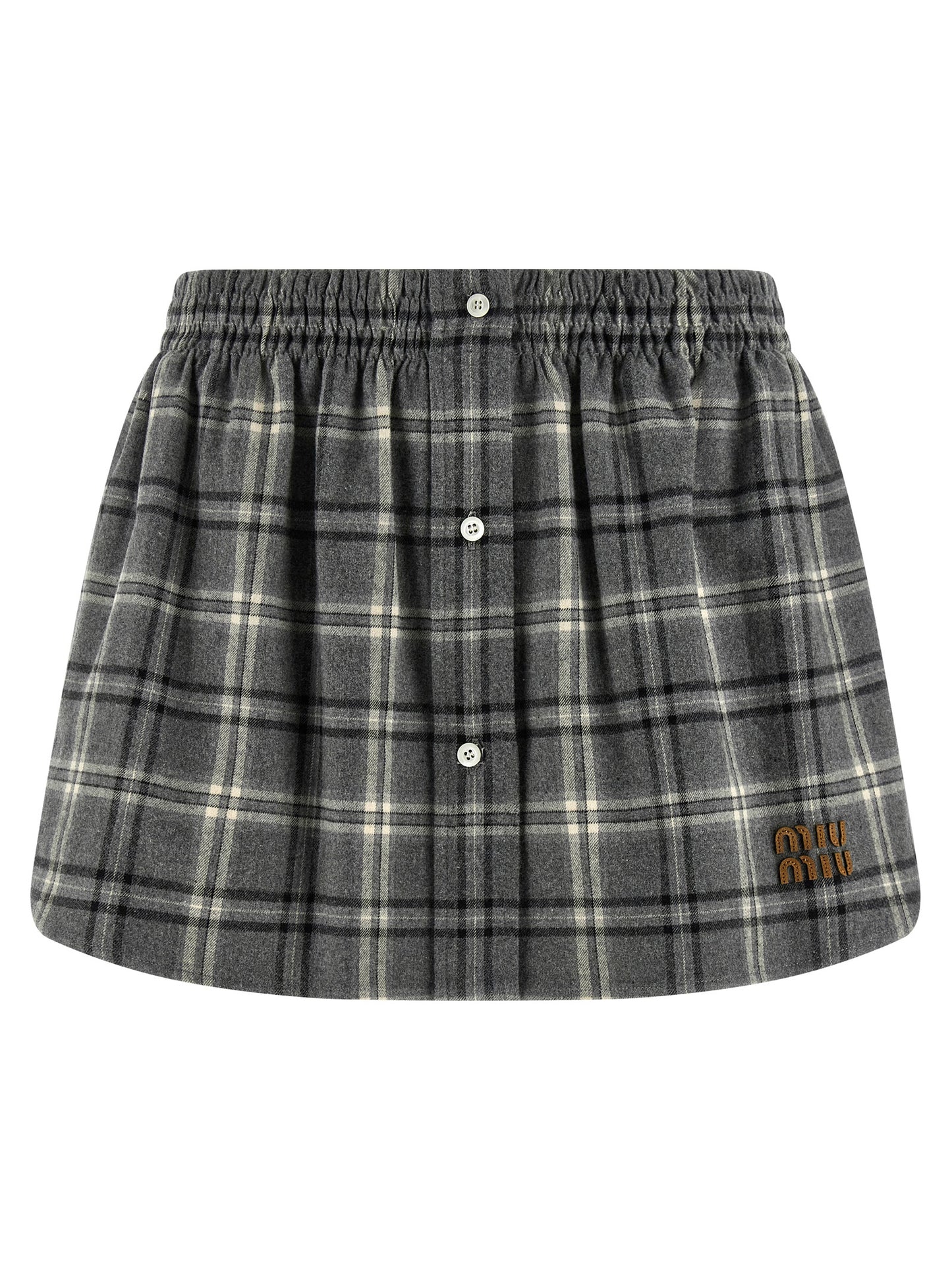 Check flannel skirt Skirts