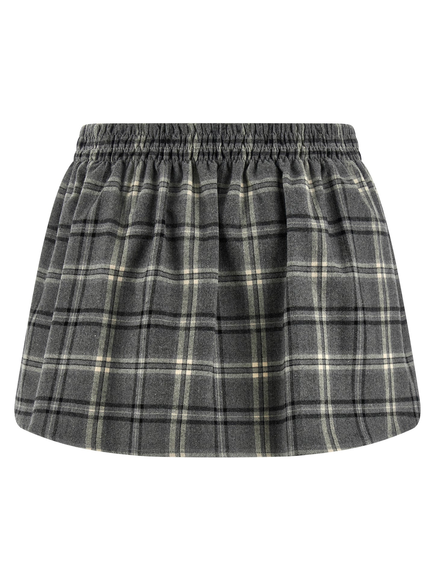 Check flannel skirt Skirts