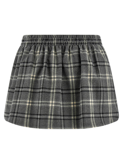Check flannel skirt Skirts