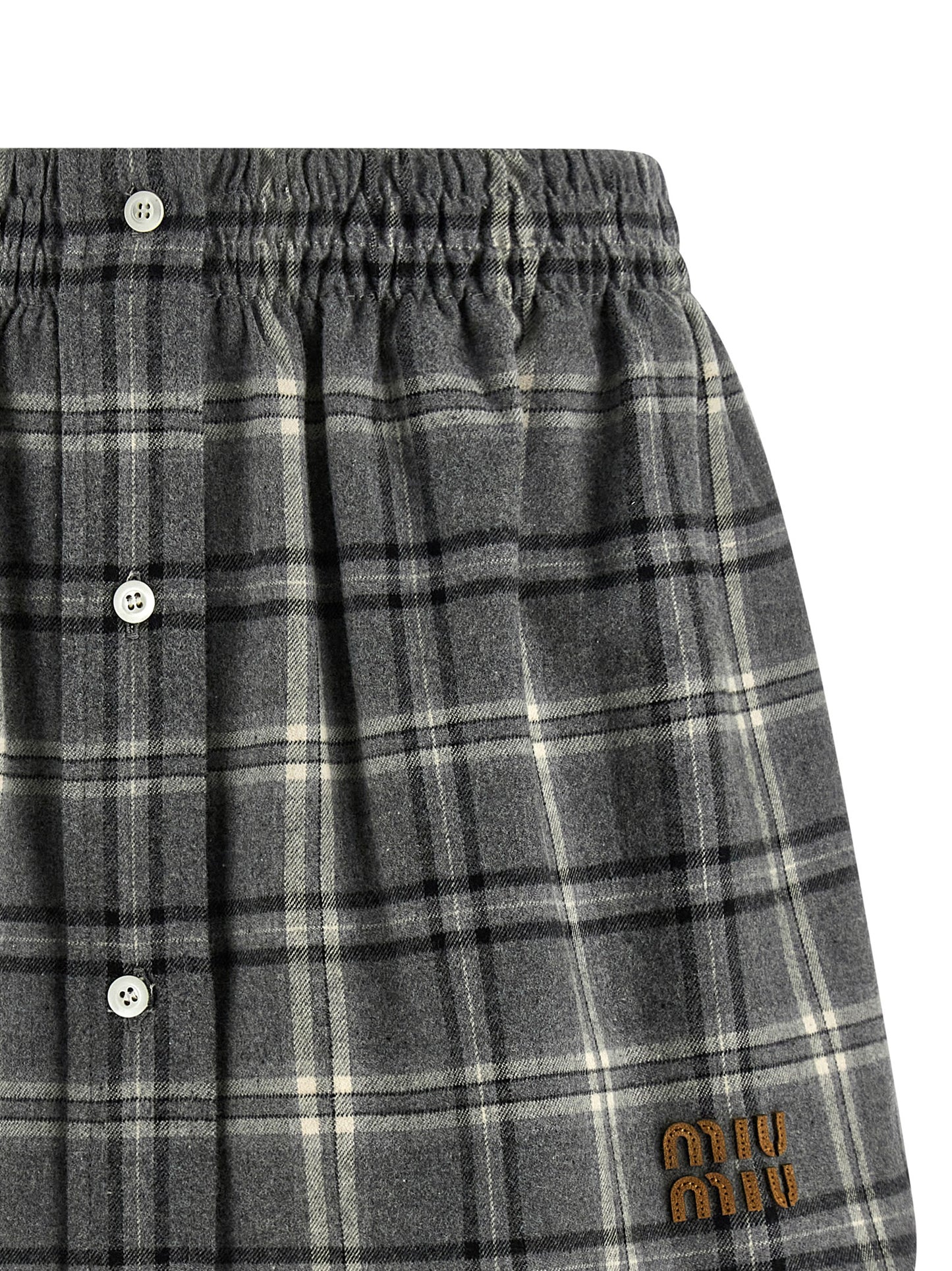 Check flannel skirt Skirts