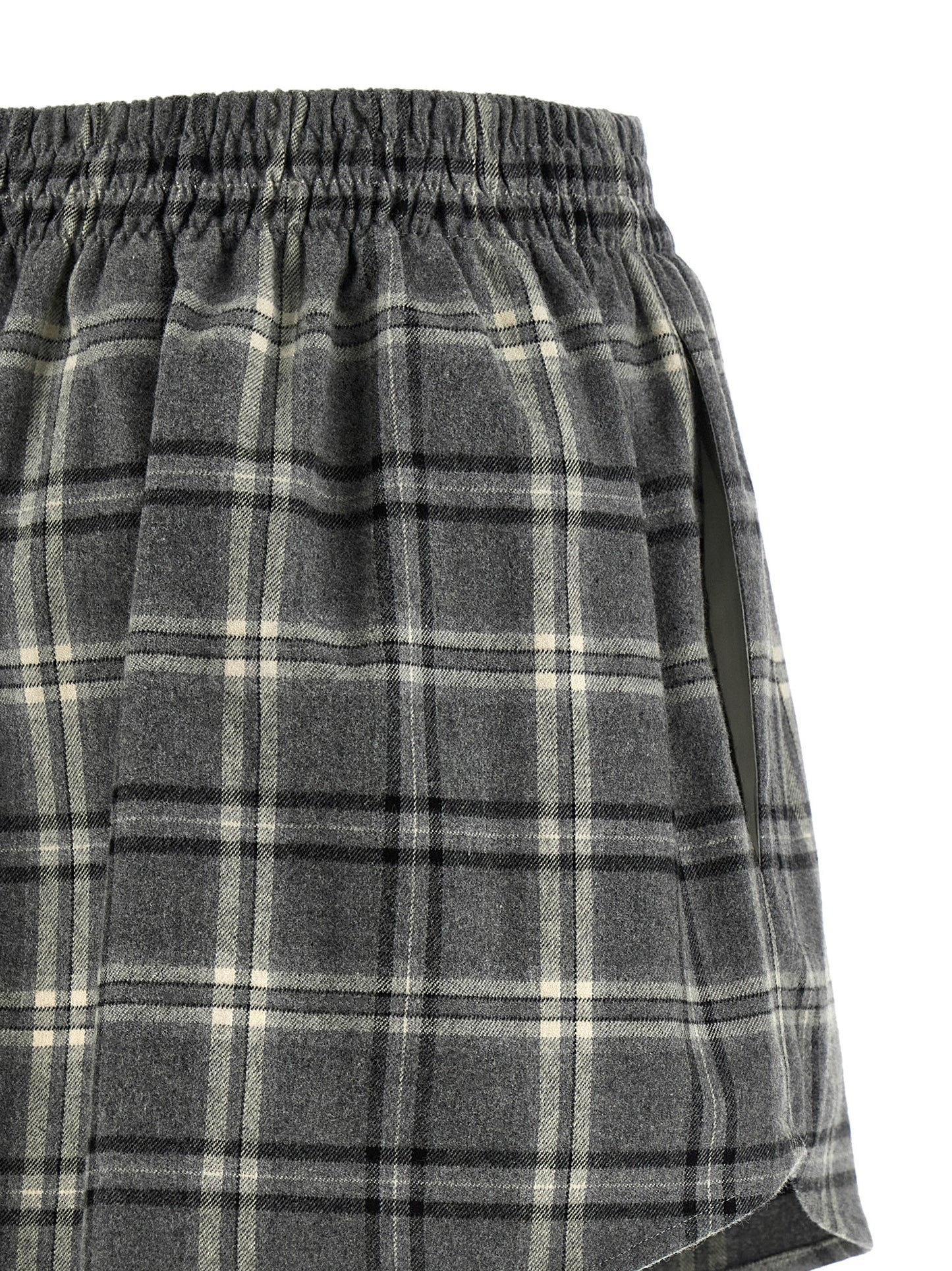 Check flannel skirt Skirts