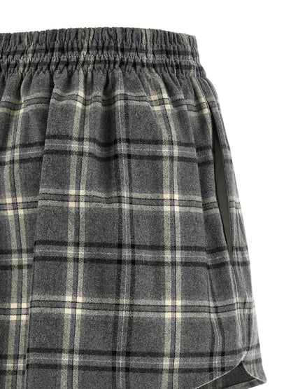 Check flannel skirt Skirts