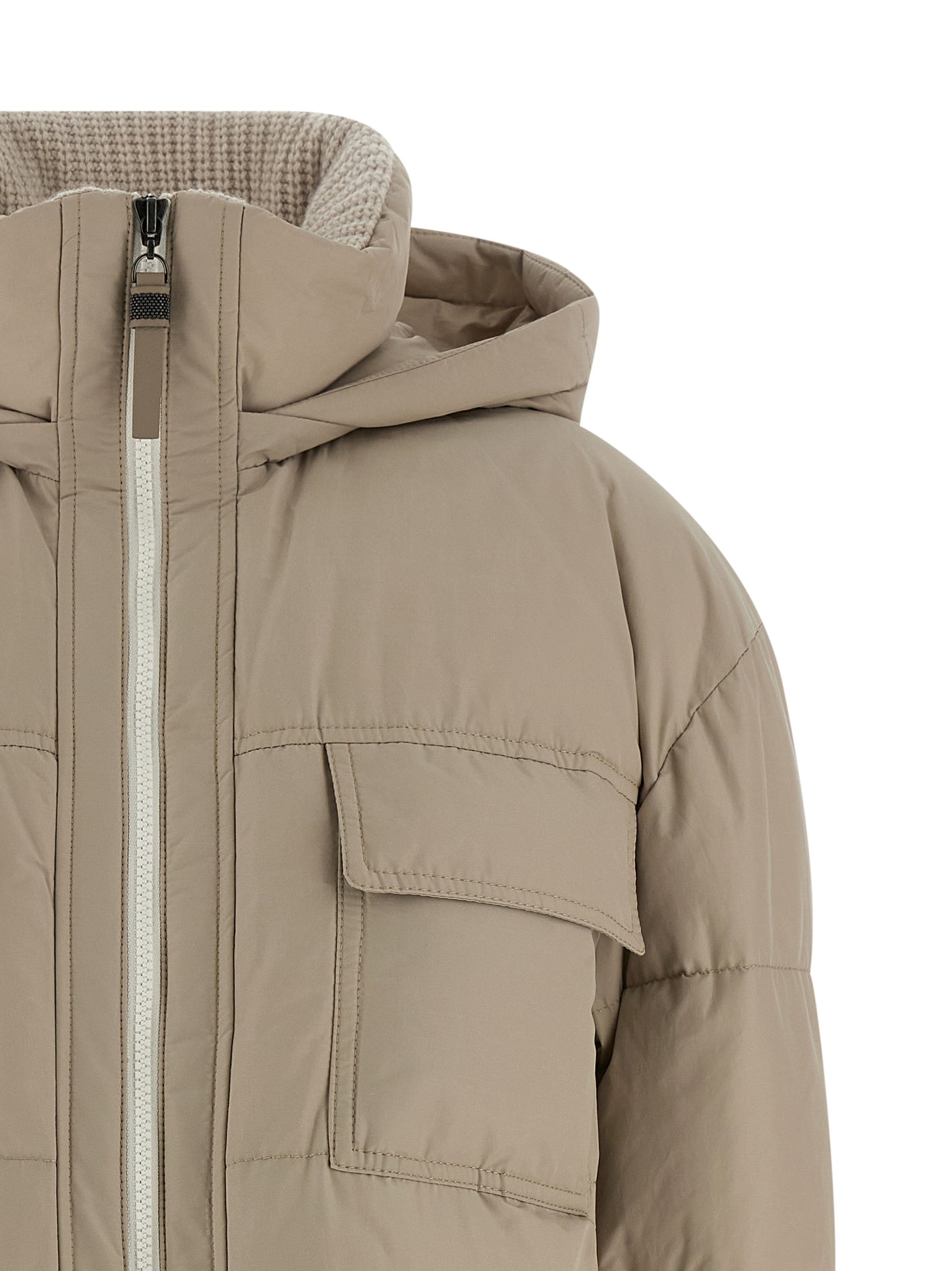 Knitted neck down jacket Down jacket, Parka, Casual jackets